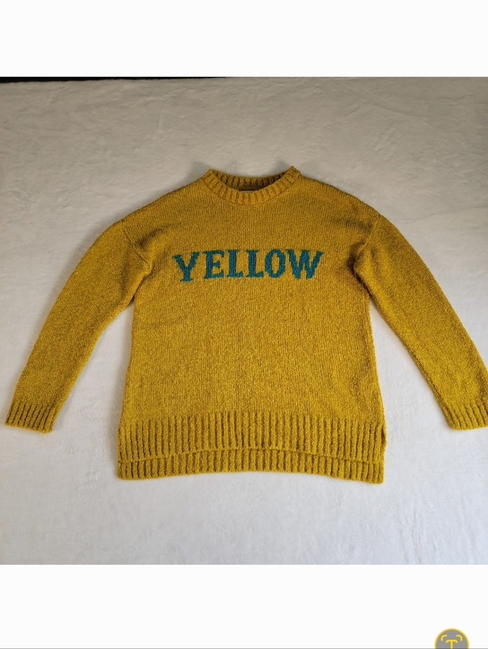 Zara Fancy Collection Knitwear Collection For Girls "Yellow" Sweater, Size 13-14